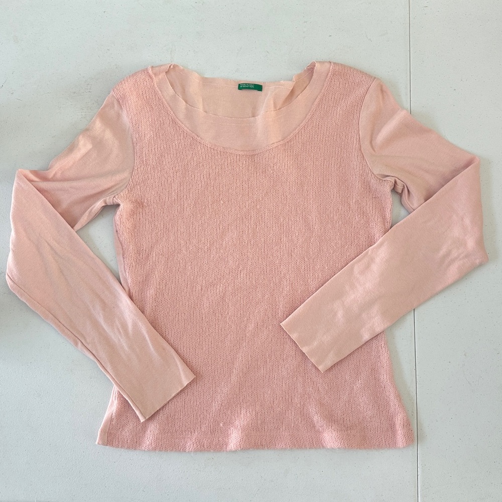 United Colors Of Benetton Soft Pink Knit Top